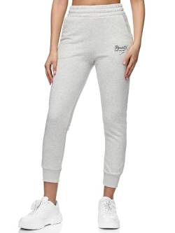 REPUBLIX Damen Jogginghose Jogger Sporthose Jogging Sweat Pants RD-026 Hellgrau XXL von REPUBLIX