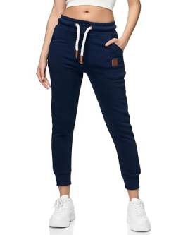 REPUBLIX Damen Jogginghose Jogger Sporthose Jogging Sweat Pants RD-027 Navyblau XXL von REPUBLIX