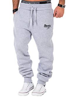 REPUBLIX Herren Sporthose Jogger Jogginghose Sweatpants Trainingshose R-0052 Hellgrau 3XL von REPUBLIX