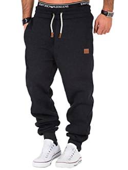 REPUBLIX Herren Sporthose Jogger Jogginghose Sweatpants Trainingshose R-0053 Anthrazit 4XL von REPUBLIX