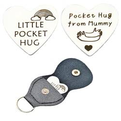 RFTWXHPN Freundschaftsgeschenke für Frauen und Männer, Herz-Taschen-Umarmung für Familie, Freunde, Umarmungsmarken, Pocket Hug from Mummy, Small von RFTWXHPN