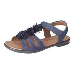 RICOSTA Mädchen Riemchensandalen AURORA, Kinder Sandalen, Weite: Mittel, Sommerschuhe, Freizeitschuhe, offene Schuhe, Strandschuhe, nautic (170), 37 EU von RICOSTA