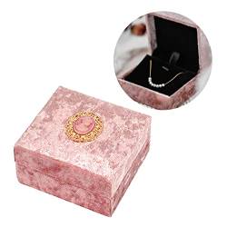 RKJRTK Hochzeitsgeschenk Für Hülle Samt Schmuck Organizer Geschenkbox Halskette Anhänger Geschenkbox Für Heiratsantrag Hochzeitsgeschenk Geschenkbox von RKJRTK