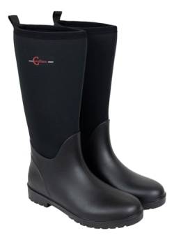 RL24 - Gummistiefel Neolite – Thermostiefel für Stall & Weide – wasserdichte Stallstiefel – Allwetter-Stiefel hoch – Thermo-Reitschuhe in schwarz – Unisex Winterschuhe in Größe 36 von RL24