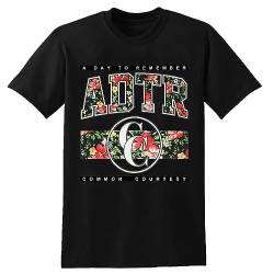 A Day to Remember Floral Mens T-Shirt Unisex Black Tee 3XL von RLokk