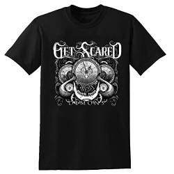 Get Scared Demon Clock Mens T-Shirt Unisex Black Tee L von RLokk