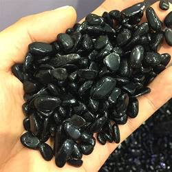 RNUMLIGH Heimdekoration, natürlicher schwarzer Obsidian, Trommelstein, polierte Kristallsteine, Geschenke, natürlicher Kristallkristall Kristalle und Steine (Size : 200g) von RNUMLIGH