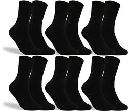 RS. Harmony Socken ohne Gummibund für Herren, aus Baumwolle 31196 | 6 Paar | schwarz | 43-46 von RS. Harmony