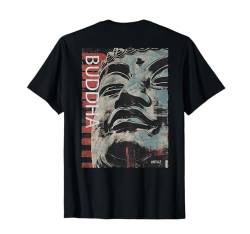 Hip Hop Urban Vintage Edgy Y2K Backprint Streetwear Buddha T-Shirt von RTUZ