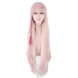 80cm 5v5 Arena Game Straight Long Pink Cosplay Wig Synthetic Braiding Hair Halloween Costume Party Wigs For Women von RUIRUICOS