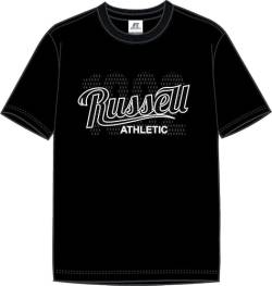 RUSSELL ATHLETIC A30231-IO-099 1902RA-S/S CREWNECK Tee SHIRT T-shirt Herren BLACK Größe XL von RUSSELL ATHLETIC