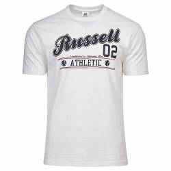 RUSSELL ATHLETIC A30311-UW-001 BASES-S/S CREWNECK Tee SHIRT T-shirt Herren WHITE Größe L von RUSSELL ATHLETIC