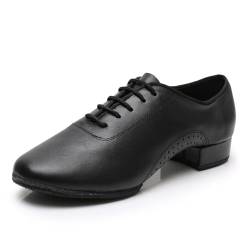 RUYBOZRY Herren Tanzschuhe Latein Salsa Jazz Tango Tanze Schuhe Schwarze für Männer Jungen, Nero EU 43 von RUYBOZRY