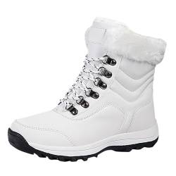 RYTEJFES Snow Boots Damen Rutschfest Elegant Gefüttert Schneestiefel mit Absatz Winter Winterstiefel Snow Boots Warm 40 Winterschuhe Trekking 39 Winter Shoes Schwarz Outdoor Stiefel von RYTEJFES