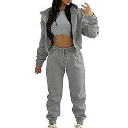 RYTEJFES Thermo Anzug, Gefüttert Cozy Jogging Set Tracksuit Ganzkörperanzug Warme Kuschelig Baggy Kuschel Bekleidung Trainingsanzug Winter Komplett Thermo Herren Outfit Jogginganzug # von RYTEJFES