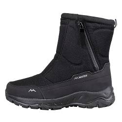 RYTEJFES Winterschuhe Damen Gefüttert Gefüttert Warm Rutschfest Winterstiefel Elegant mit Absatz Winterschuhe Schneestiefel Winter 39 Snow Boots Trekking Outdoor Winter Shoes Schwarz 40 Schnürboots von RYTEJFES