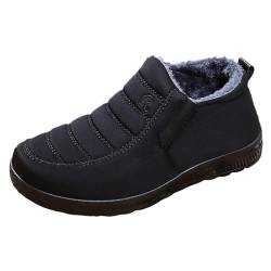 RYTEJFES Winterstiefel Damen Rutschfest mit Absatz Elegant Snow Boots Warm Gefüttert Winterstiefel Schneestiefel Winter Schwarz Winterschuhe 40 Trekking Winter Shoes Outdoor 39 Schnürboots von RYTEJFES