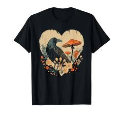 Rabe Cottagecore Blumen Krähe Natur T-Shirt von Rabe Cottagecore Krähe Outfits