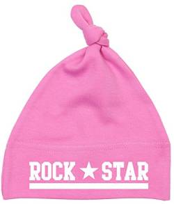 Racker-n-Roll Rock Star Babymütze Einzelknoten pink von Racker-n-Roll