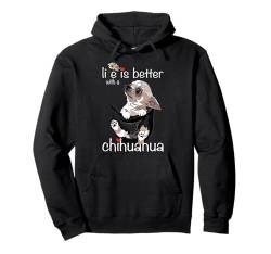 Chihuahua-Liebhaber, weiß, Chiwawa, Mutter, Chihuahua, Mutter, Papa Pullover Hoodie von Raf THE ARTIST Designs