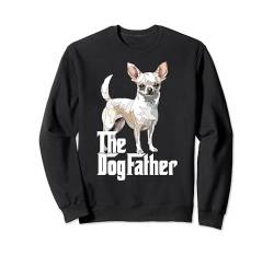 Der Hundevater White Chihuahua Dad Chiwawa Daddy Sweatshirt von Raf THE ARTIST Designs