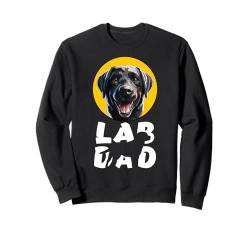 Happy Black Labrador Dad Retriever Hundevater Black Lab Papa Sweatshirt von Raf THE ARTIST Designs