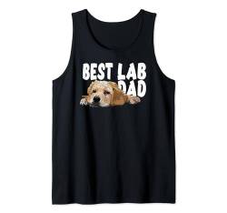 Herren Best Lab Dad Golden Retriever Welpe Vater Gelb Labrador Tank Top von Raf THE ARTIST Designs