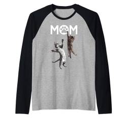 Lustige Katze Mama Kätzchen Mutter Raglan von Raf THE ARTIST Designs