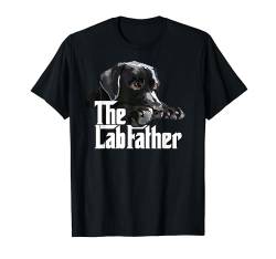 The Lab Father Black Labrador Dad Retriever Dog Daddy T-Shirt von Raf THE ARTIST Designs
