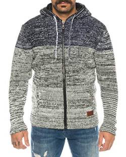 Raff & Taff Herren Jacke Strickjacke Strickpullover bis 3XL | Warm, Weich, Wolle | Wohlfühlen mit Style (Anthrazit, L) von Raff&Taff