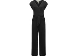 Jumpsuit RAGWEAR "Goldea" Gr. XL (42), Normalgrößen, schwarz Damen Overalls Langer Overall mit Bindegürtel von Ragwear