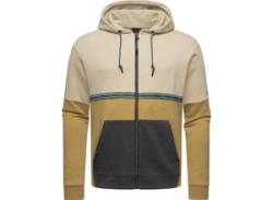 Kapuzensweatjacke RAGWEAR "Blocky" Gr. XL (54), beige (sand) Herren Sweatjacken Basic Sweatjacke mit Kapuze von Ragwear