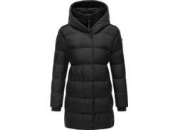 Kurzmantel RAGWEAR "Niara" Gr. S (36), schwarz Damen Mäntel stylischer, gesteppter Wintermantel mit gefütterter Kapuze von Ragwear