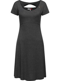 Ragwear Damen Kleid Midi Sommerkleid Lunngo Solid Black Gr. L von Ragwear