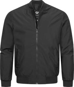 Ragwear Herren Bomberjacke Blousonjacke mit Rippbündchen Quadio YOUMODO Black Gr. L von Ragwear