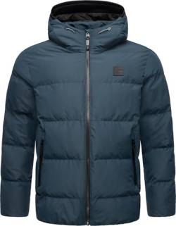 Ragwear Herren Winterjacke mit Kapuze warme Steppjacke wasserdicht und atmungsaktiv Norg YOUMODO Night Blue Gr. L von Ragwear