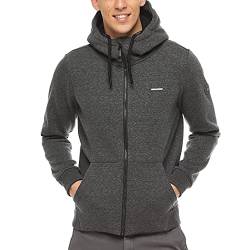 Ragwear M Fabian Schwarz - Stylische weiche Herren Sweatjacke, Größe M - Farbe Black von Ragwear