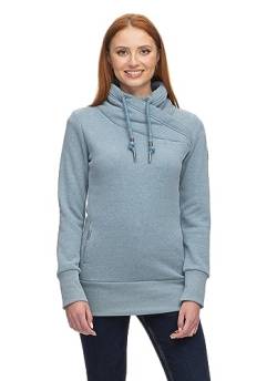 Ragwear NESKA Damen Frauen Kapuzenpulli,Kapuzenpullover,Hoodie,Stehkragen,warm,Seitentaschen,Blau,M von Ragwear