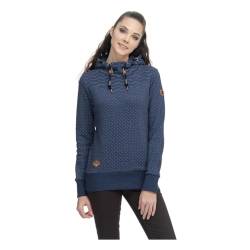 Ragwear NUGGIE Sweat Damen Frauen Kapuzenpulli,Kapuzenpullover,Hoodie,Pullover mit Kapuze,Blau,S von Ragwear