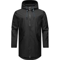 Ragwear Regenmantel Sanwoy Lange, wasserdichte Herren Regenjacke mit Kapuze von Ragwear