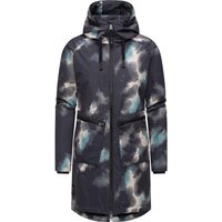 Ragwear Wintermantel Holstic Print Gemusterter Winter Kurzmantel mit Kapuze von Ragwear