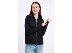 Sweatjacke RAGWEAR "DORON" Gr. M (38), schwarz (black) Damen Sweatjacken von Ragwear