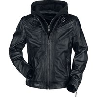 Rammstein Lederjacke - Logo - S bis 5XL - für Männer - Größe XL - schwarz  - Lizenziertes Merchandise! von Rammstein