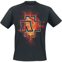 Rammstein T-Shirt - Lava Logo - S bis 5XL - für Männer - Größe S - schwarz  - Lizenziertes Merchandise! von Rammstein