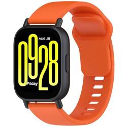 RanTuo Armband Kompatibel mit Redmi Watch 5 Active, Weiches TPU, Leicht, Werstellbares Armband, Armband Kompatibel mit Redmi Watch 5 Active.(Orange) von RanTuo