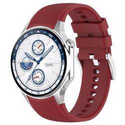 RanTuo Uhrenarmband für Oppo Watch X, Weiches TPU, Leicht, Werstellbares Armband, Geeignet für Oppo Watch X.(Rot) von RanTuo