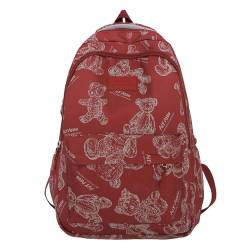 Reiserucksack Laptop Rucksack Nylon Rucksack Studenten Schulrucksack Lässige Tagesrucksäcke Frauen von Ranuw