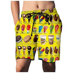 Raopuzi Herren Badeshorts,Badeshorts Herren Floral Badehose Herren Herren Hawaii Badehose Herren Lustig Motive Badeshorts Herren Witzig Badehose Badehose Herren 3D Druck Funny von Raopuzi