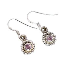 Ravishing Impressions Rosa Quarz Edelstein Tropfen baumeln Ohrringe für Frauen in 925 Sterling Silber Schmuck Geschenk für Freundin Frau Mutter, Stein, rosa, Quarz von Ravishing Impressions