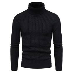 Raxove Slim Fit Rollkragenpullover Herren,Leichter Pullover mit Rollkragen - Lässige, verdrehte, gestrickte Rollkragenpullover für Herren von Raxove